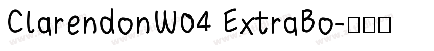 ClarendonW04 ExtraBo字体转换